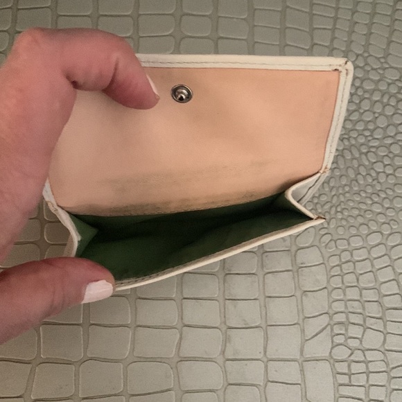 COACH Bees And Flowers Appliqué Burlap And Leather Vintage Wallet - Picture 4 of 8